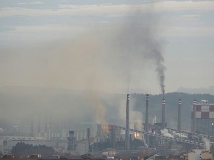 Asturias. A pesar del temporal estuvimos en alarma ambiental por el benceno en la comarca de Avilés