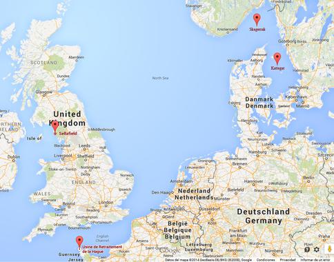 Las centrales nucleares de Francia e Inglaterra vierten isótopos radiactivos a los países escandinavos