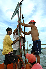 Brasil. Lamparas LED para pescadores