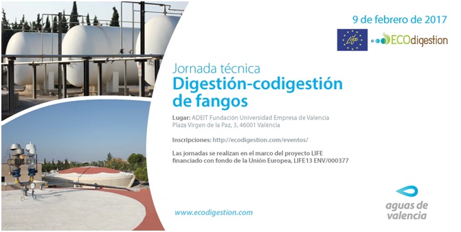 Los principales expertos internacionales se reúnen en Valencia para analizar la digestión/codigestión de fangos como fuente de energía limpia