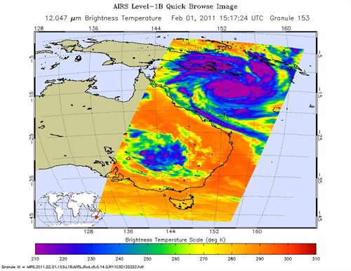 Asi es el superhuracán que quiere comerse Australia