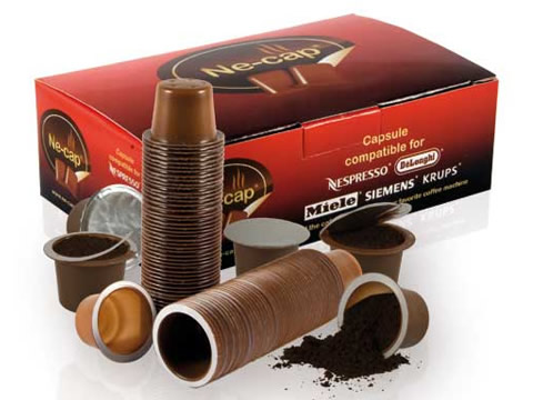 Cápsulas monodosis vacías Ne-cap compatibles Nespresso