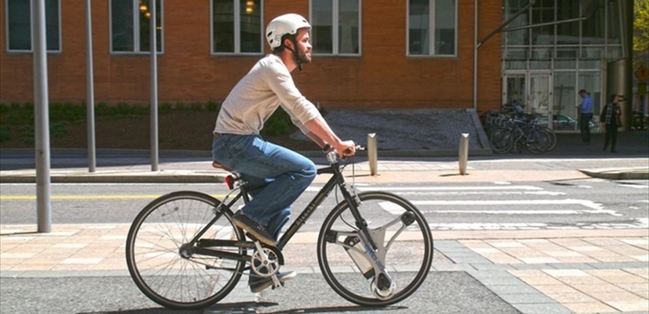 La rueda ‘GeoOrbital’ convierte tu bici normal en eléctrica