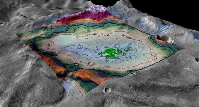Marte tuvo un lago potencialmente habitable