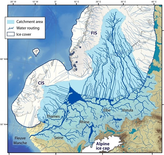 El colapso de la capa de hielo europea produjo un caos fluvial