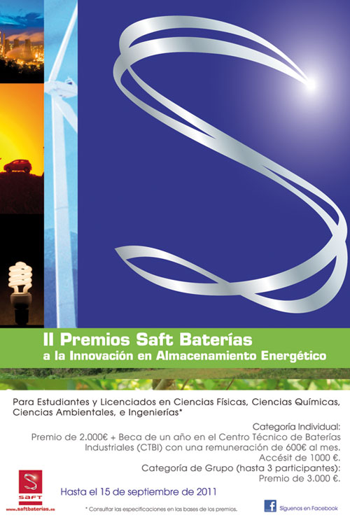 Saft Baterías sigue potenciando la innovación con los  II Premios de Almacenamiento Energético