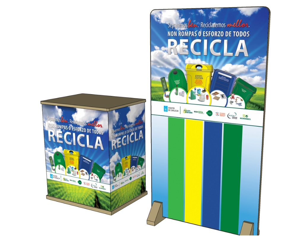 La campaña gallega del reciclaje estará presente en la jornada del Plan Proxecta