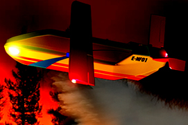 Un innovador dron español que puede luchar contra el fuego forestal por la noche