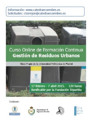Última oportunidad para inscribirse al curso online de Gestión de Residuos Urbanos