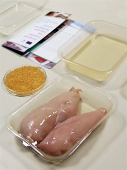 Envase hecho con cáñamo y lino para la industria alimentaria