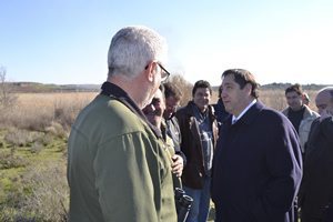 Visita del consejero Pelegrí a las quemas controladas de Utxesa (Cataluña)