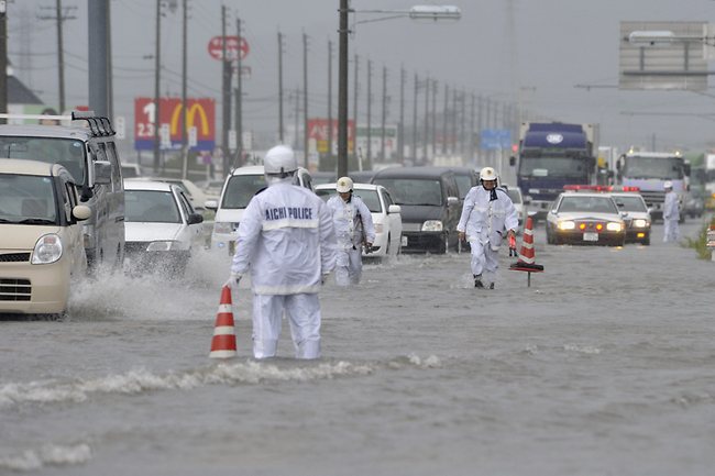 Lluvias torrenciales en Japón