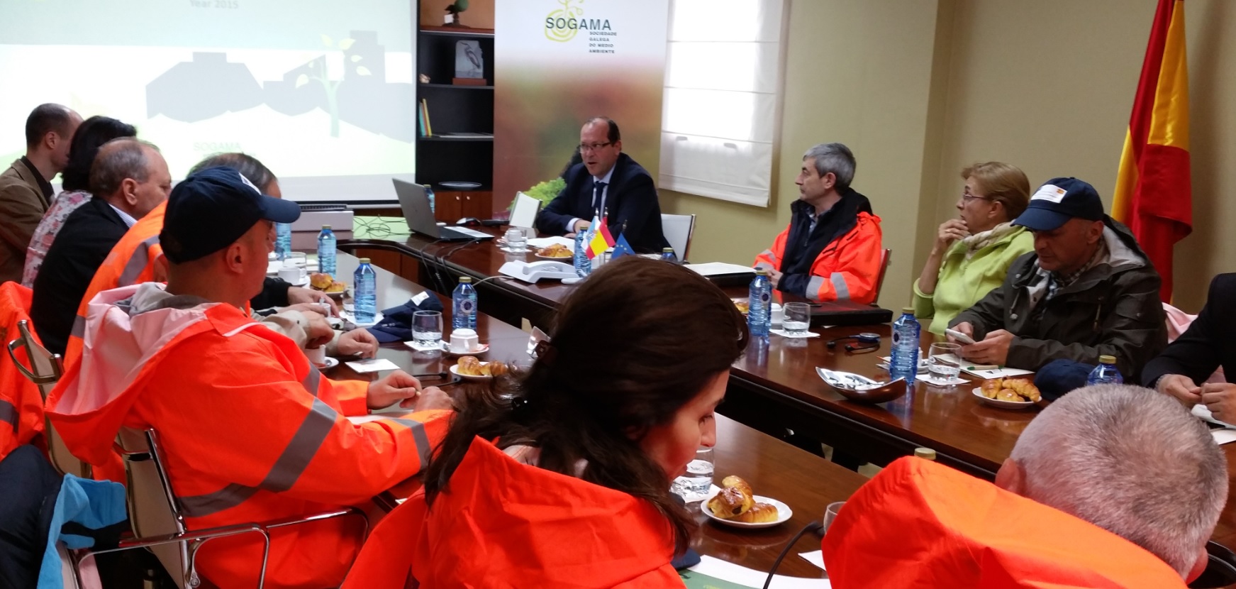 Galicia. Sogama recibe una delegación de inspectores ambientales de la República de Macedonia