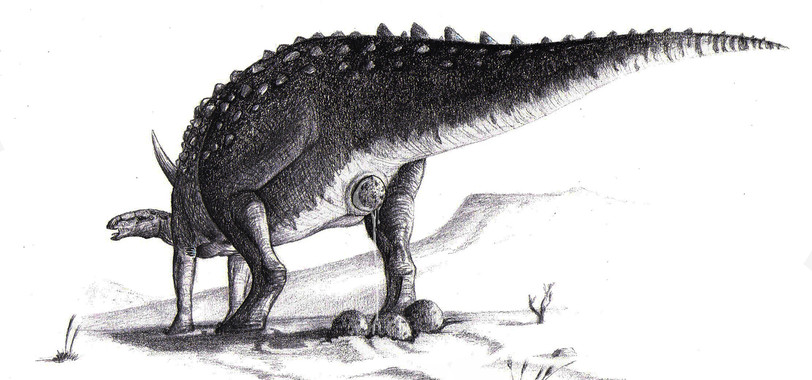 Un gran huevo para un pequeño dinosaurio de caderas anchas