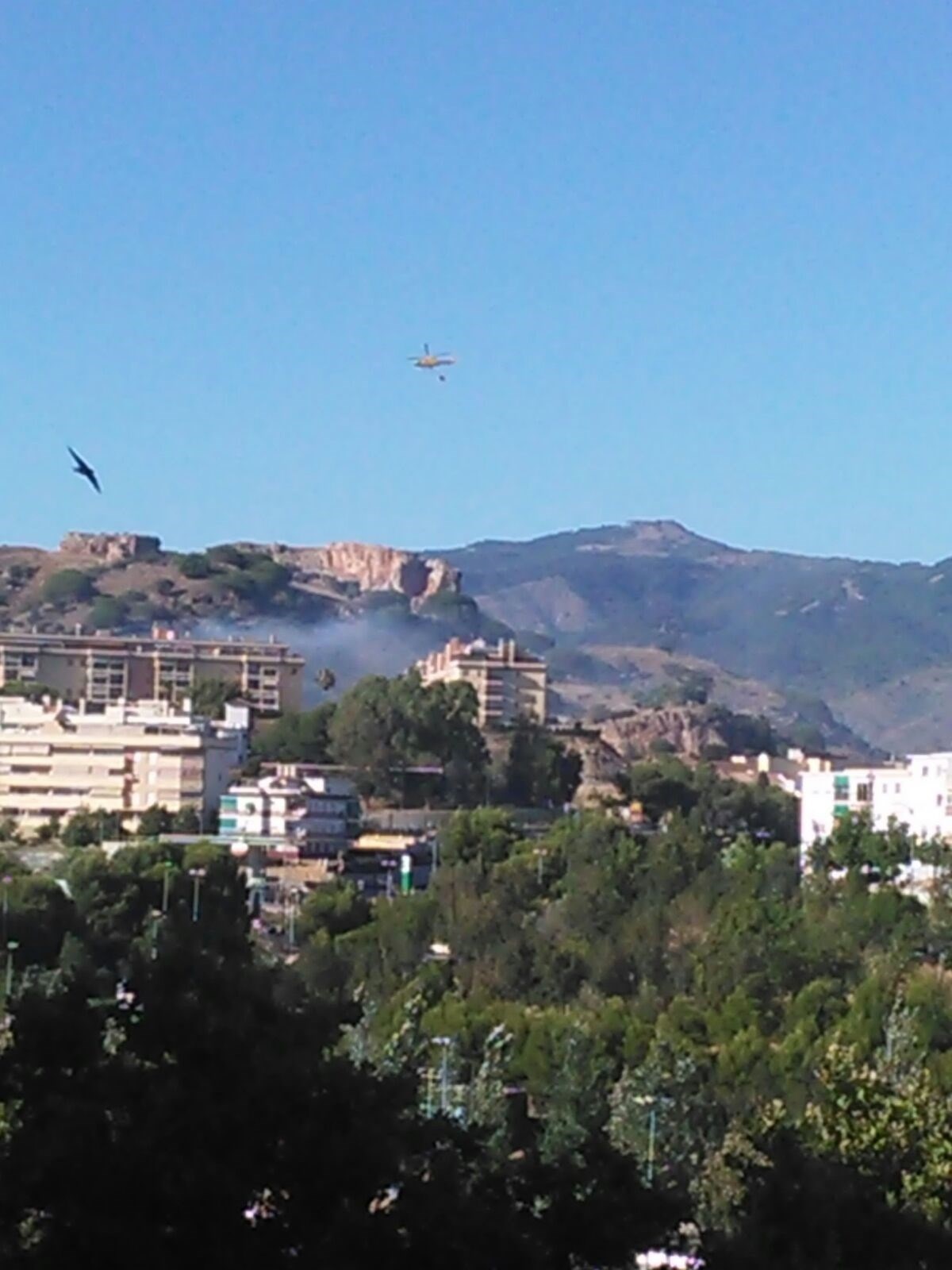 Controlado el incendio en el paraje de La Corta de Málaga