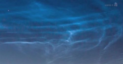 Inmensas nubes de color azul sobre la Antártida avisan del cambio climatico