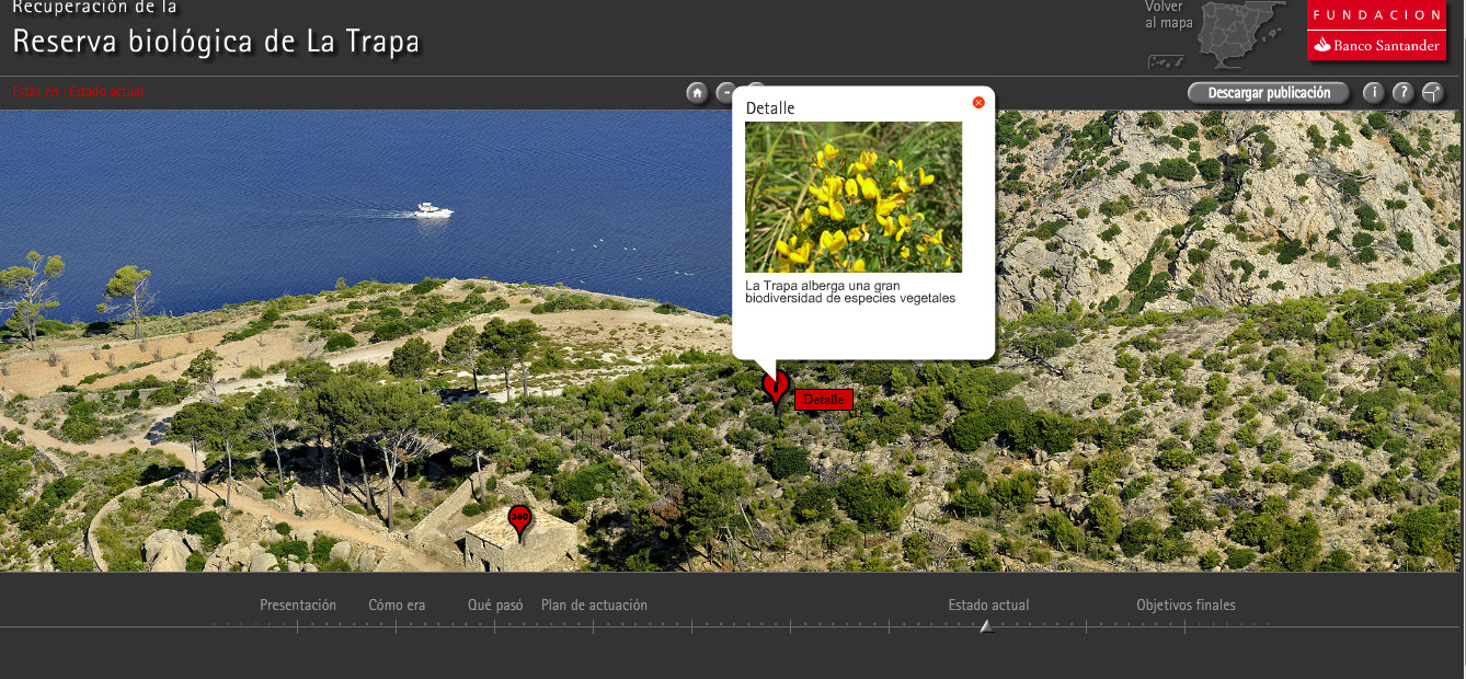 La Fundación Banco Santander pone la recuperación medioambiental a un solo clic con un multimedia pionero