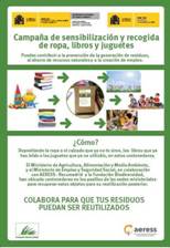 AERESS y el Medio Ambiente ponen en marcha la Campaña de recogida de ropa