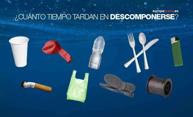 Día Mundial de los Océanos: Cuánto tarda en descomponerse la basura que tiramos al mar