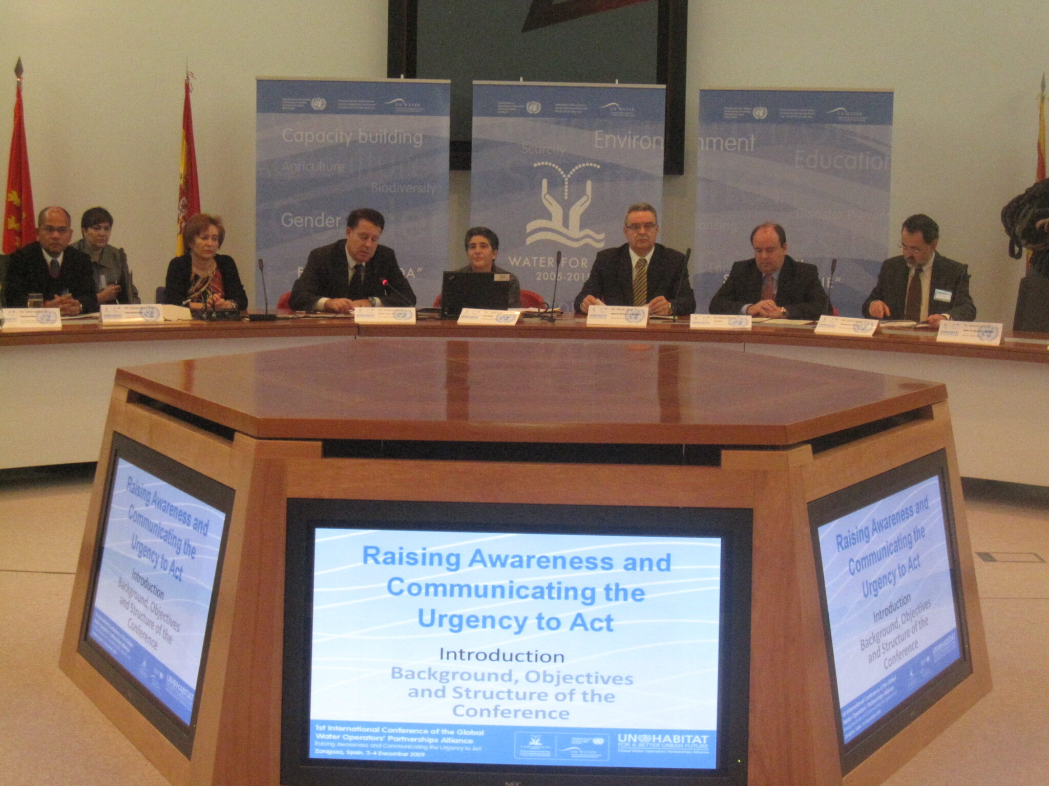 1º conferencia de la alianza global de asociaciones y operadores de agua