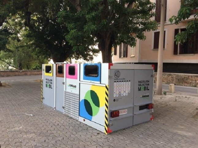 Arranca en el barrio de Cort la segunda fase de la recogida selectiva móvil en el centro de Palma de Mallorca