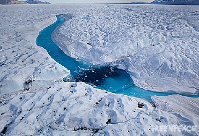 Vertiginosa aceleración en el deshielo del glaciar Helheim