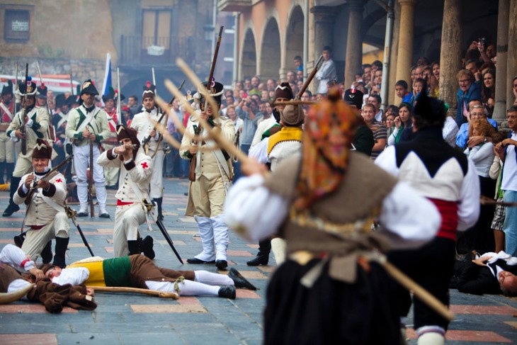 Avilés vivió su fiesta patronal cargada de contaminación del aire
