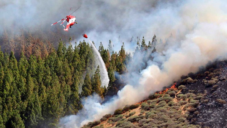 Gran Canaria. Bruselas envía más ayuda a España para extinguir el incendio que arrasa la isla