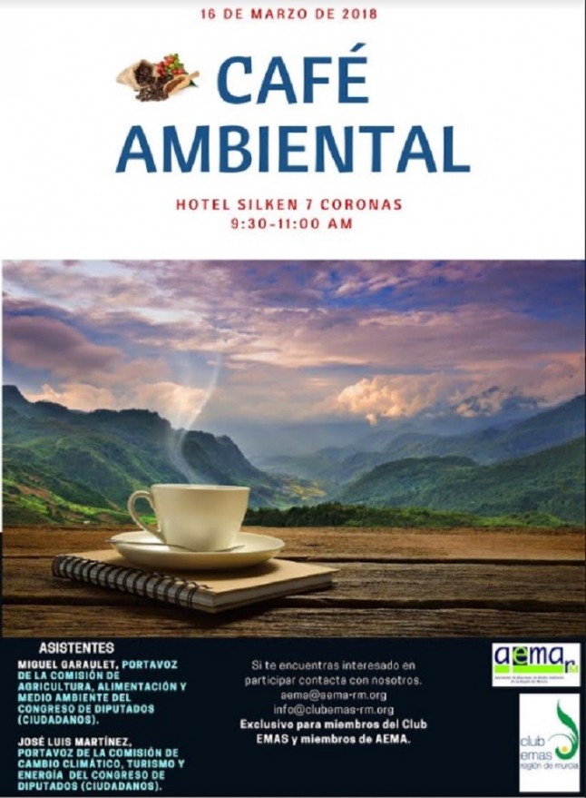 La asociación de Empresas de Medioambiente de la Region de Murcia celebra una nueva edición de sus Cafés Ambientales