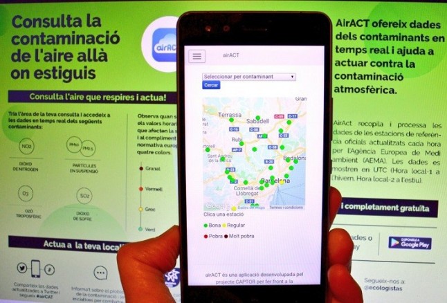 AirACT: una aplicación para consultar el aire que respiramos