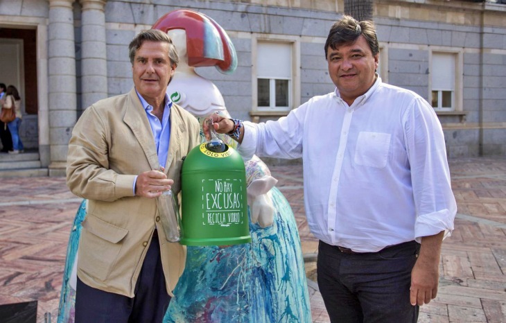 Ecovidrio organiza una exposición urbana por el reciclaje de vidrio en Málaga