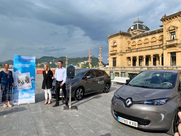 El Ente Vasco de la Energía (EVE) con el Ayuntamiento de San Sebastián promociona el coche eléctrico
