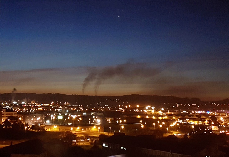 Asturias. Otra mala noche de contaminación en Gijón