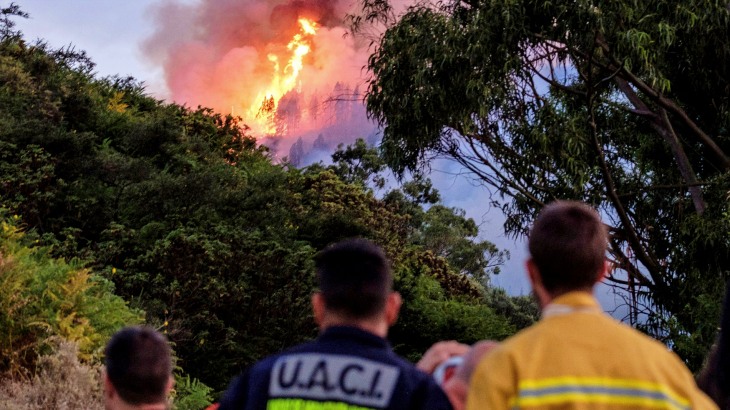 El Gobierno envía más ayuda para sofocar el fuego de Gran Canaria