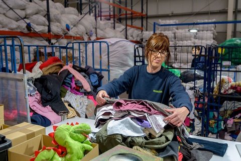 Humana. 16 millones de prendas de ropa que serán reutilizadas o recicladas