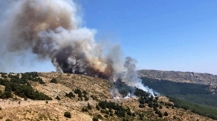 Incendio intencionado en Miraflores