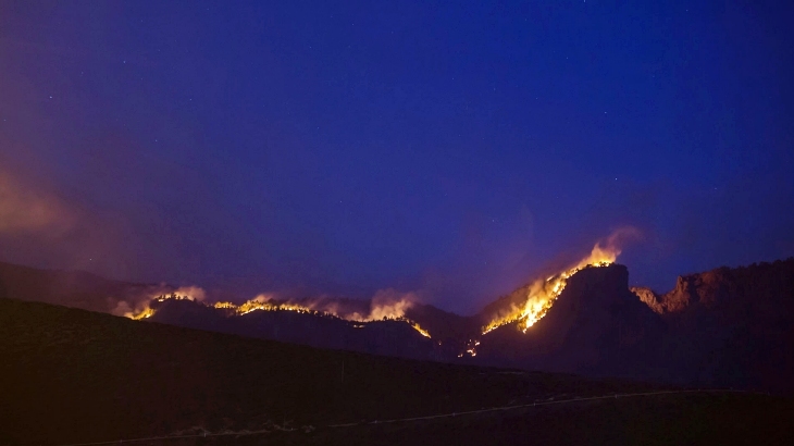 Gran Canaria. El descontrolado incendio está arrasando áreas ya quemadas años atrás