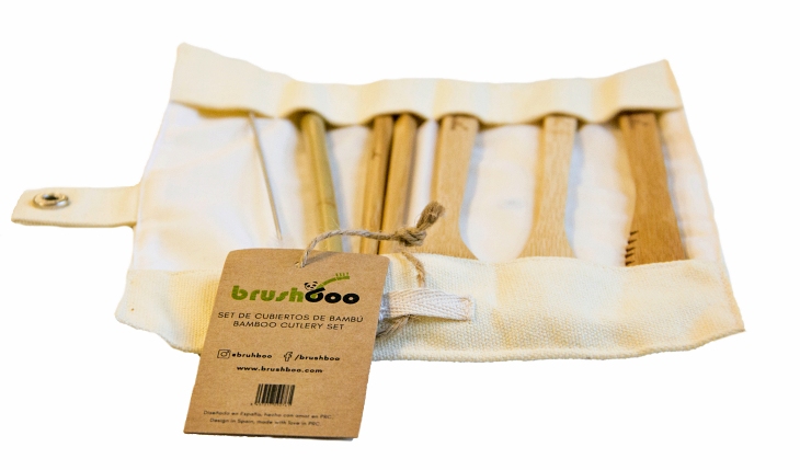 Cubiertos ‘ecofriendly’ de bambú