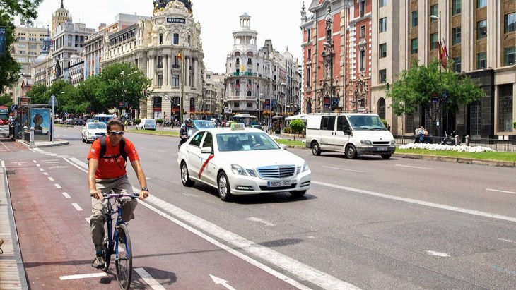 Madrid. La Castellana tendrá carril bici segregado