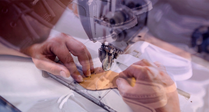 Aislante de zapatos con residuos de neumáticos