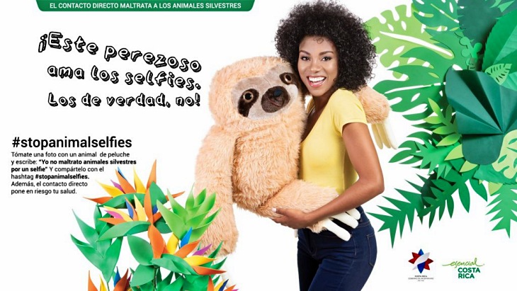 Costa Rica presenta la campaña #StopAnimalSelfies