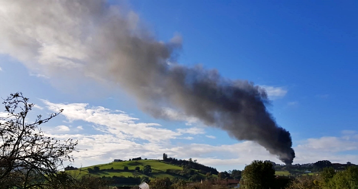 Asturias. Otra noche horrible de contaminación en Gijón en cuanto deja de llover