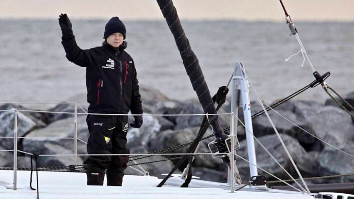 Greta Thunberg se embarca para asistir a la COP25 Chile - Madrid