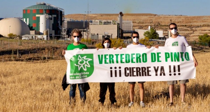 Ecologistas manifestarán a Medio Ambiente su negativa a la amplicación del vertedero de Pinto