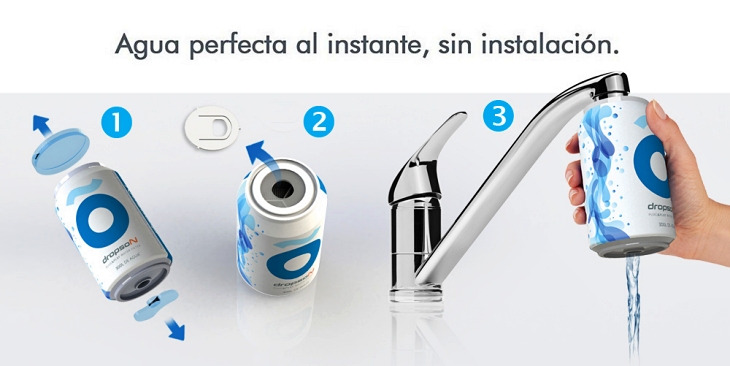 Dropson te ayuda a eliminar 200 botellas de plástico cambiando tu manera de beber agua