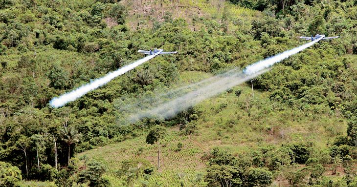 Colombia recupera la fumigación con glifosato