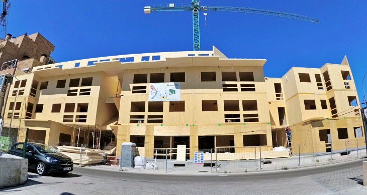 Madrid. Edificios en madera