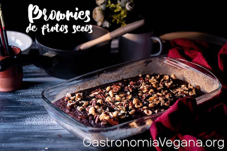 Brownies saludables de frutos secos