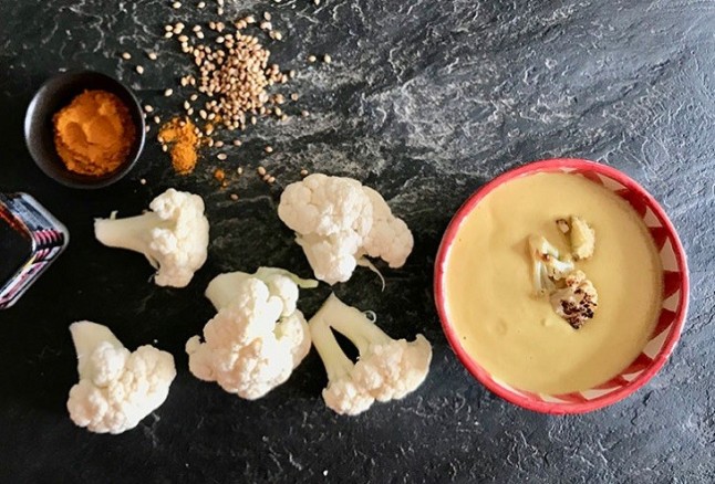 Crema de Coliflor y Curry