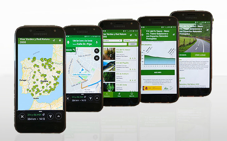 Nueva versión de la App de Vías Verdes